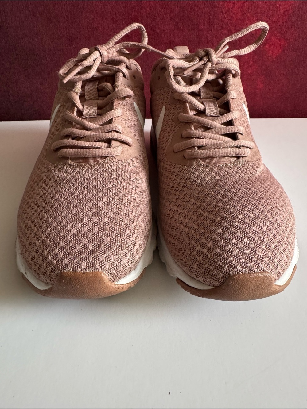 Nike Women's Knit Running Sneakers - Blush